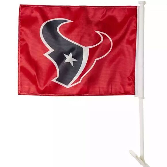 NEW Houston Texans Exclusive Double Sided Car Flag Window Clip NFL football NWT - Picture 1 of 5